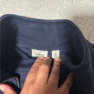 L.L. Bean Deep Blue Cotton-Blend Jacket